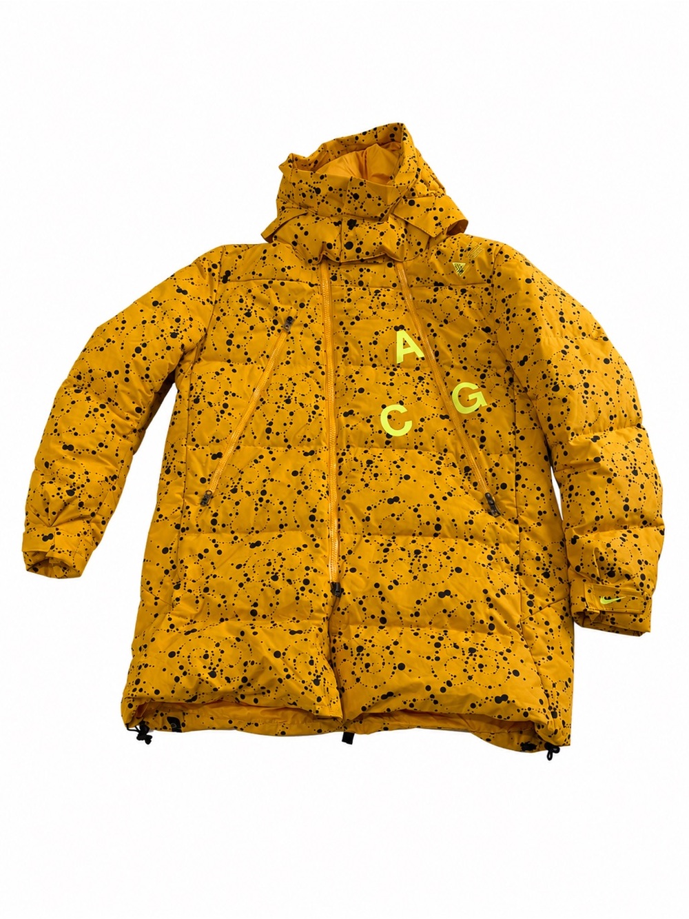 Nike ACG Down Fill Parka Yellow/Black AQ3517-752 Men’s Size Large